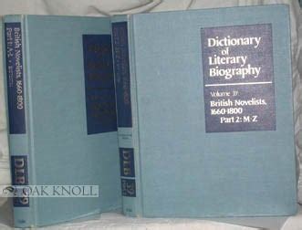 dictionary of literary biography british novelists 1660 1800 2 vol set v 39 Kindle Editon