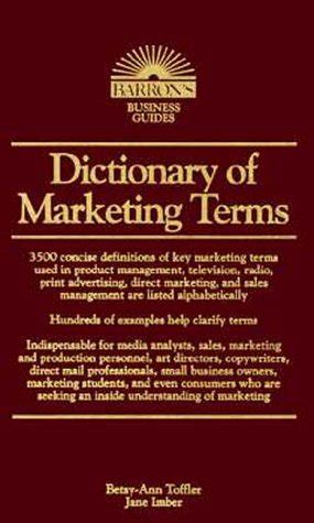 dictionary of marketing terms barrons business guides PDF