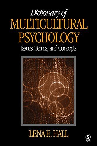 dictionary of multicultural psychology issues terms and concepts Epub