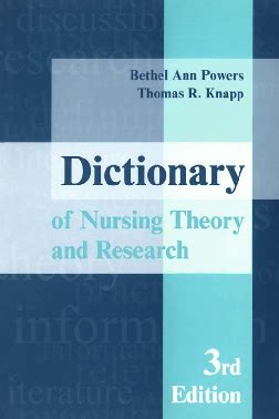 dictionary of nursing theory and research dictionary of nursing theory and research Doc