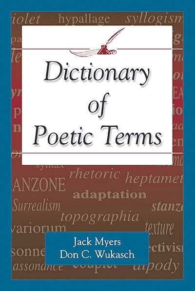 dictionary of poetic terms dictionary of poetic terms Epub