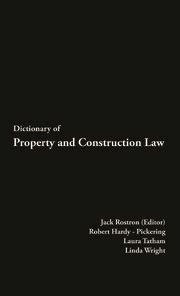 dictionary of property and construction law PDF