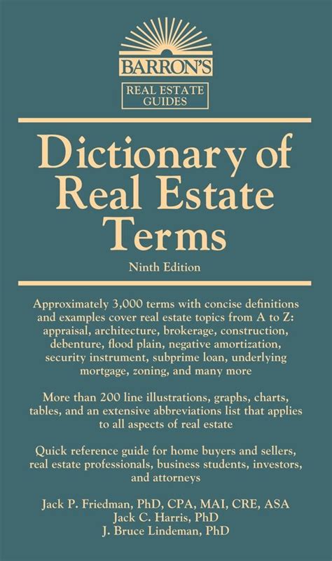 dictionary of real estate terms barrons business dictionaries Kindle Editon