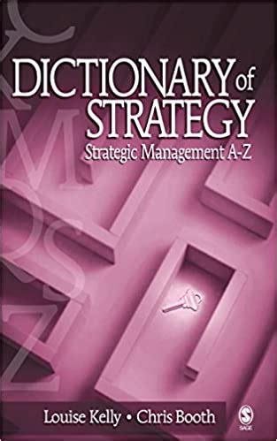 dictionary of strategy strategic management a z PDF
