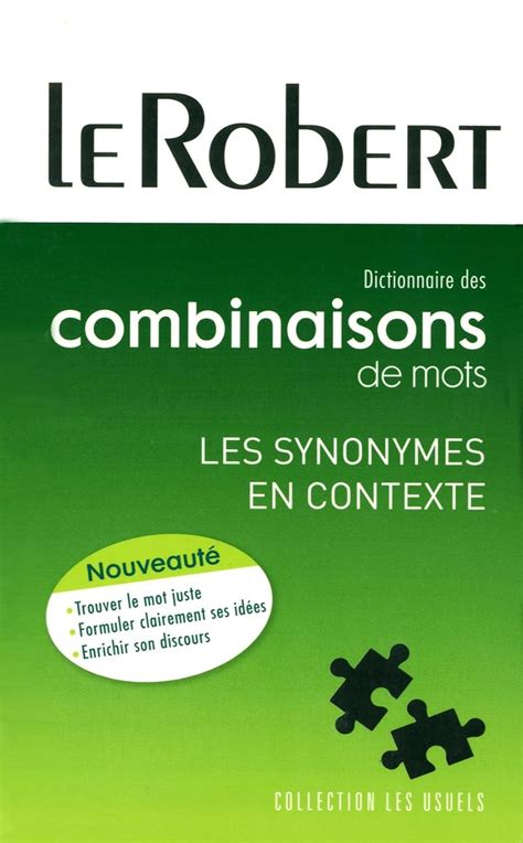 dictionnaire combinaisons mots collectif Epub