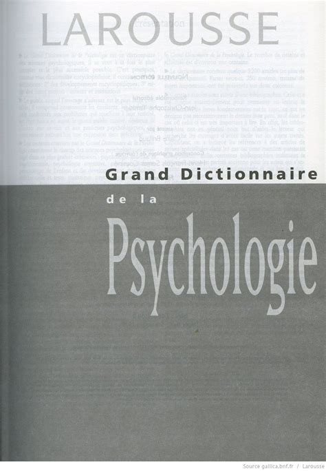 dictionnaire de la psychologie moderne Epub