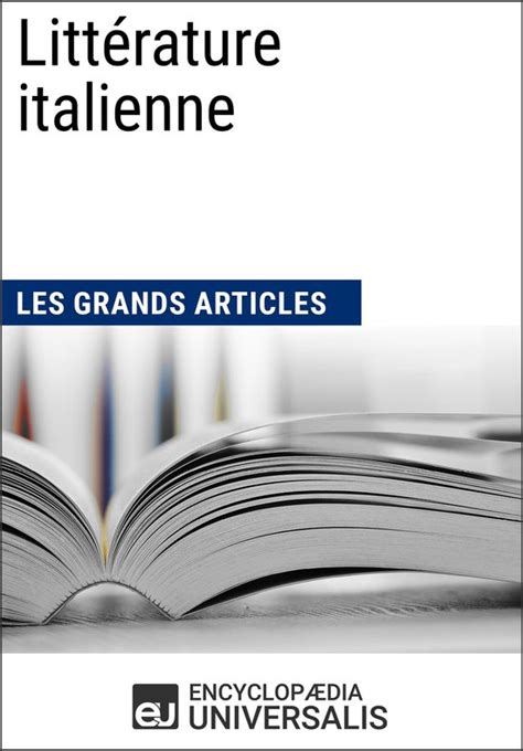 dictionnaire litt rature italienne encyclopaedia universalis ebook Epub