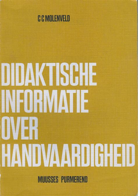 didaktische informatie over handvaardigheid Reader