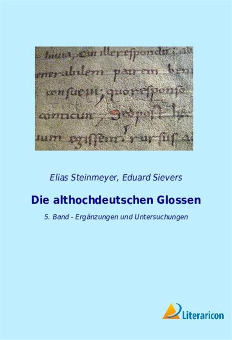 die althochdeutschen glossen vol 3 ebook Kindle Editon