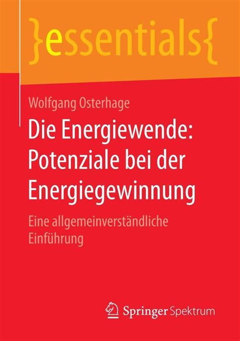 die energiewende potenziale energiegewinnung essentials PDF