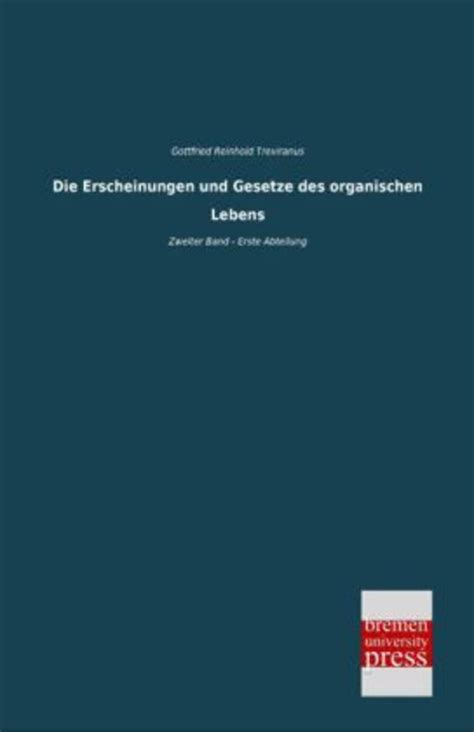 die erscheinungen gesetze organischen lebens PDF