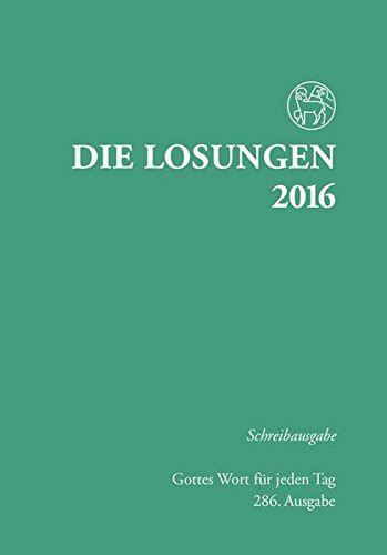 die losungen 2016 deutschland schreibausgabe Kindle Editon