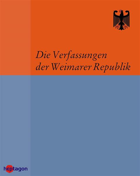 die verfassungen weimarer republik l nderverfassungen ebook Reader