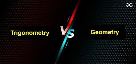 difference between geometry and trigonometry