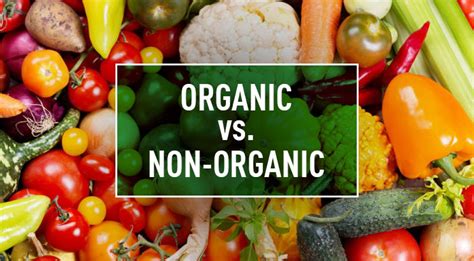 difference between organic and non organic food