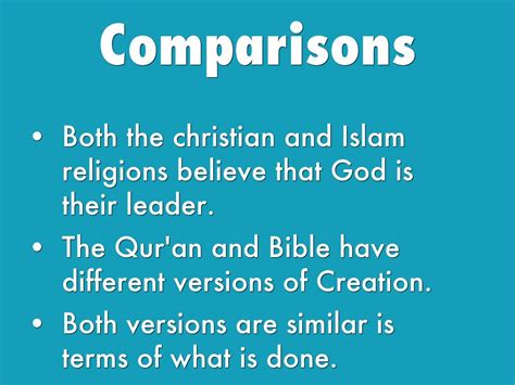 differences between christianity and islam