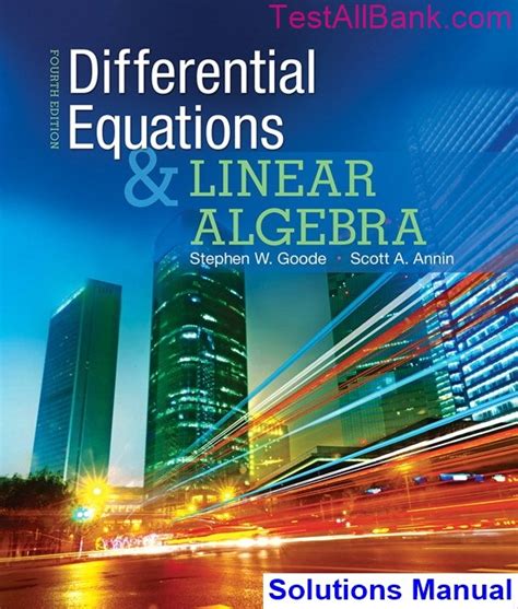 differential equations linear algebra student solutions manual Reader