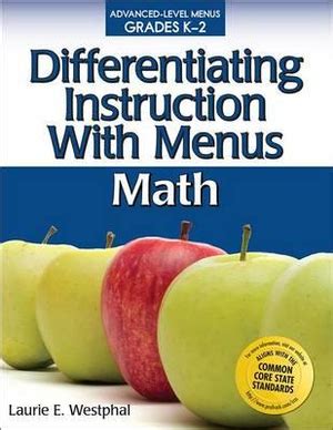 differentiating instruction with menus math grades k 2 Epub