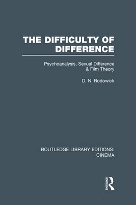 difficulty difference psychoanalysis routledge editions Epub