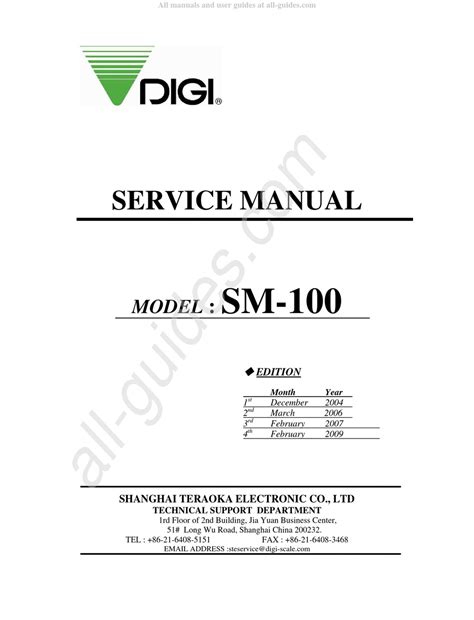 digi sm 100 scale manual Doc