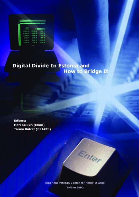 digital divide in estonia and how to bridge it Ebook PDF