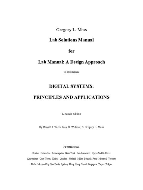 digital systems principles and applications 11th edition solution manual Doc