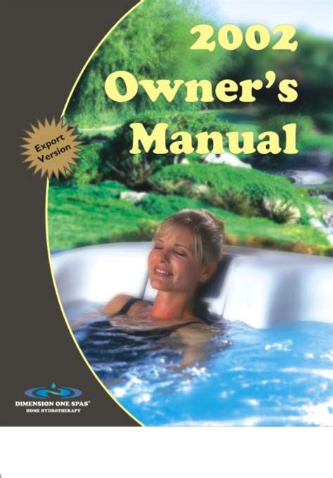 dimension one spas 2002 user guide Reader