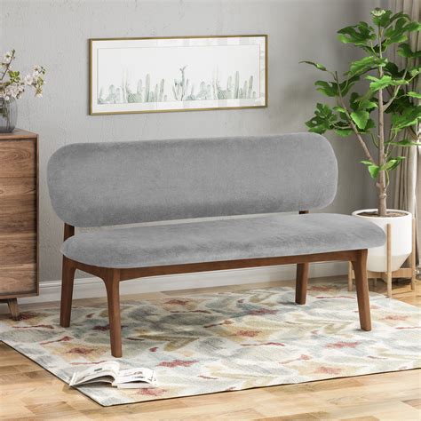 dining bench with backrest