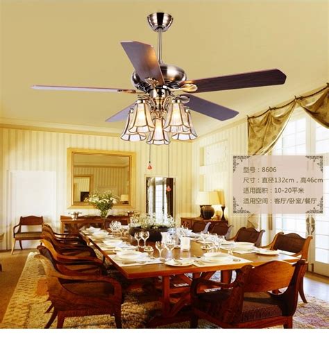 dining room with fan