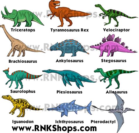 dinosaur images with names