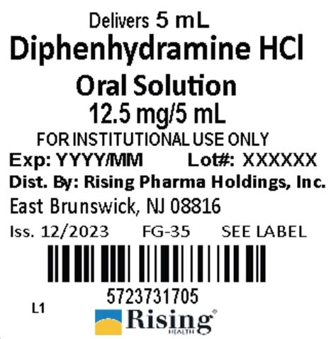 diphenhydramine hcl 12.5 mg