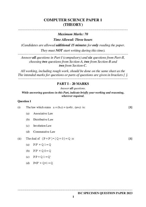 diploma computer science question paper Kindle Editon