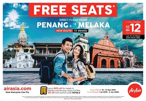 direct flight from penang to melaka