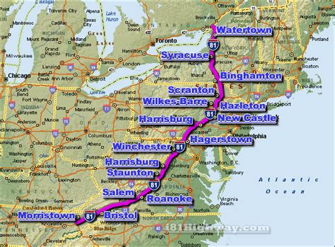 directions to interstate 81 south