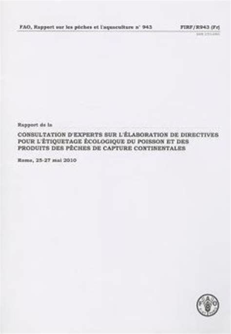 directives pour l tiquetage cologique du poisson et des produits des p ches de capture marines directives pour l tiquetage cologique du poisson et des produits des p ches de capture marines Doc