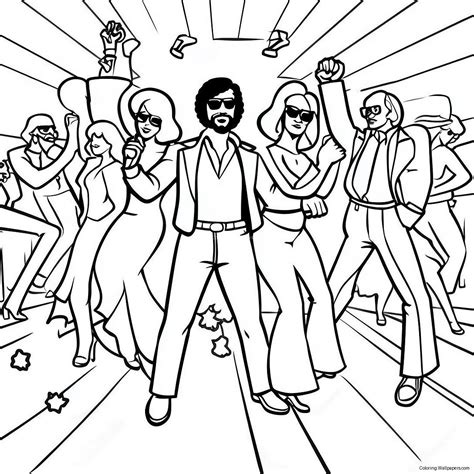 disco fever 70s coloring book Epub