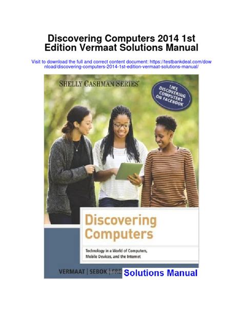 discovering computers solutions manual Kindle Editon