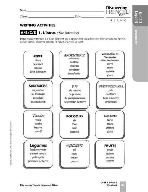 discovering-french-unite-3-lecon-9-workbook-blanc-answer-key Ebook Doc