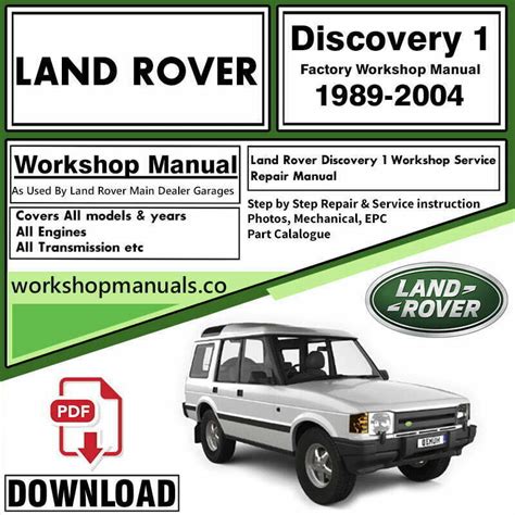 discovery series 1 workshop manual Ebook PDF