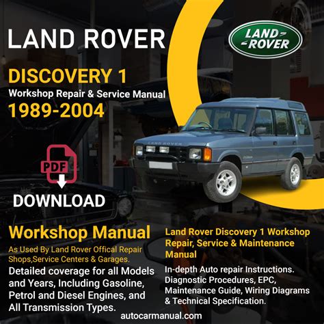 discovery series 1 workshop manual Ebook PDF