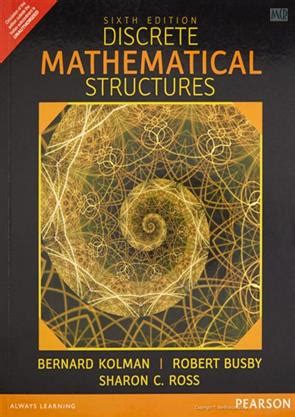 discrete mathematical structures by kolman 6th edition PDF