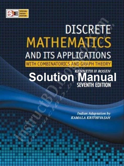 discrete mathematics and its applications 7th edition solution manual pdf download Ebook PDF