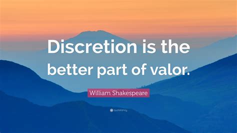 discretion being the better part of valor