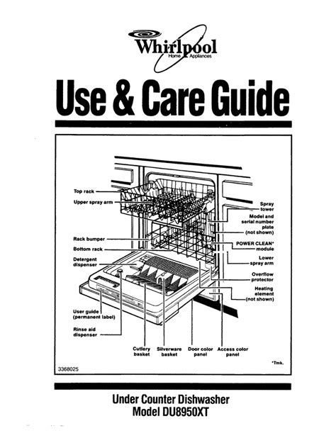 dishwasher service manual whirlpool Epub