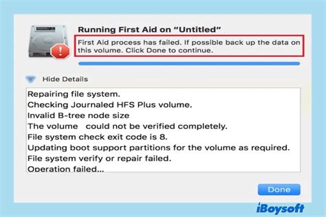 Disk First Aid Checking Catalog File