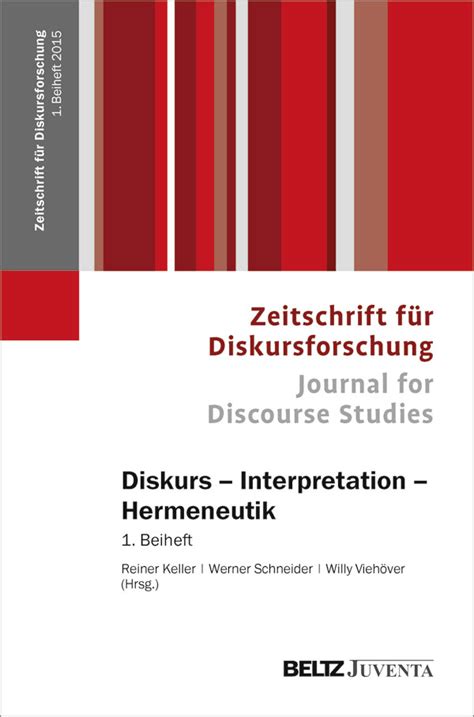 diskurs interpretation diskursforschung zeitschrift diskursforschung Kindle Editon