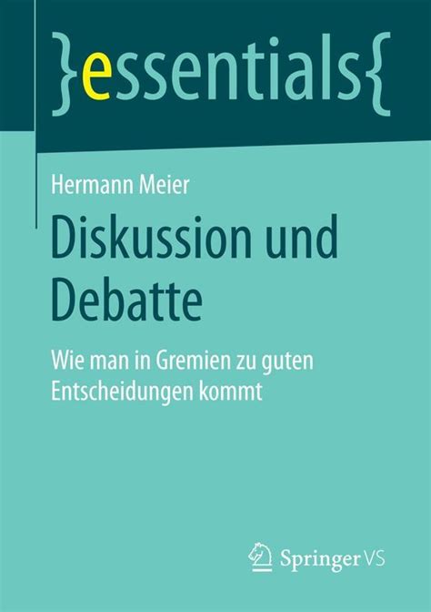 diskussion debatte essentials hermann meier Doc