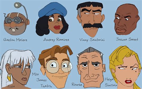 disney atlantis characters