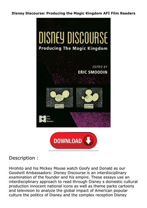 disney discourse producing the magic kingdom Doc