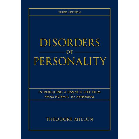 disorders of personality introducing a dsm icd PDF
